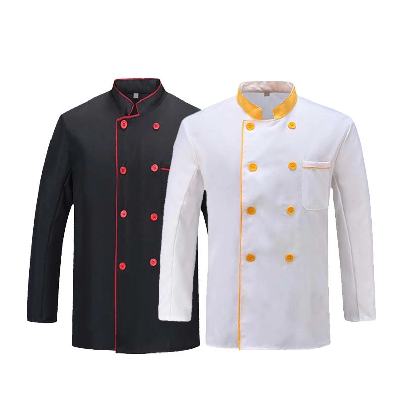 Custom Logo Restaurant Work Cotton Breathable Wholesale Chef Uniform