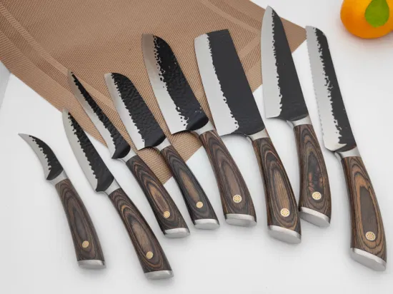 Couteau de cuisine, couteau de chef, couteau Santoku, couteau à pain, couteau à steak, ensemble de couteaux à fruits